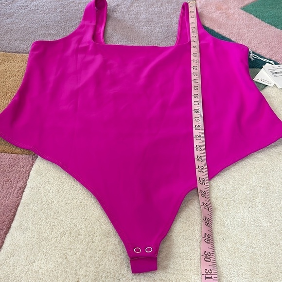 Good American Scuba Modern Tank Bodysuit Fuchsia Pink NWT Women’s Size 4X - Picture 10 of 17